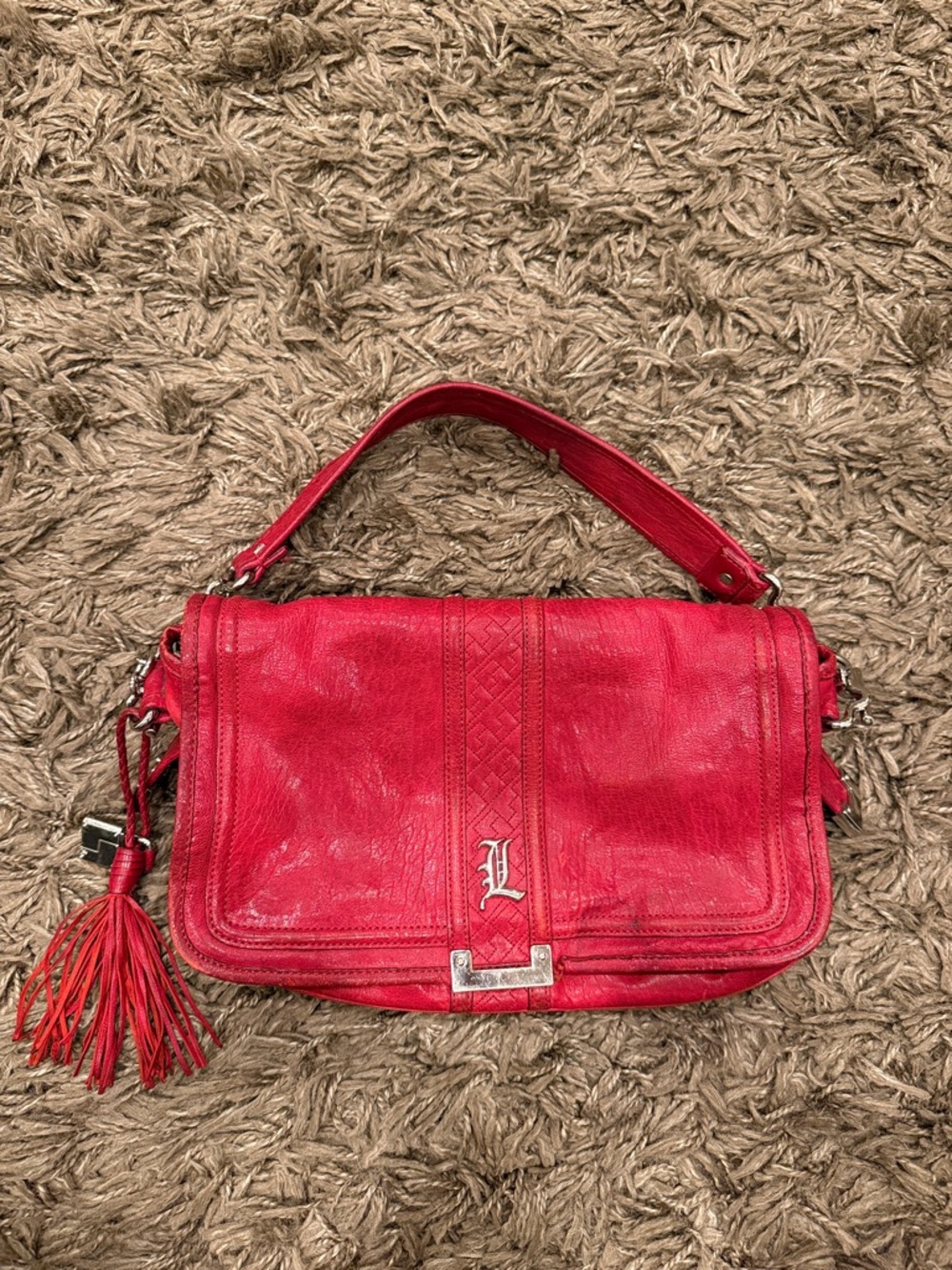 Rare!!! RED Gwen Stefani lamb bag L.A.M.B.!!!